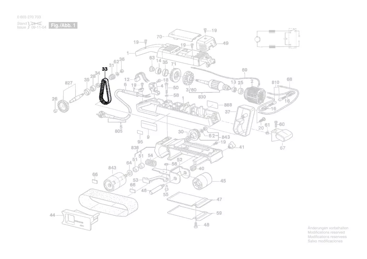Courroie ponceuse à bande BOSCH PBS 75